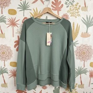 Dokotoo Green Waffle Top